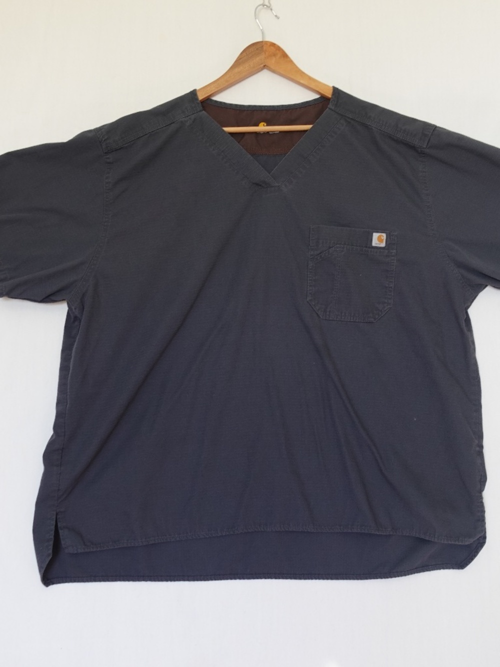 Carhartt Scrub Set Mens XXL Gray Top & Cargo Ripstop Pants Uniform Medical